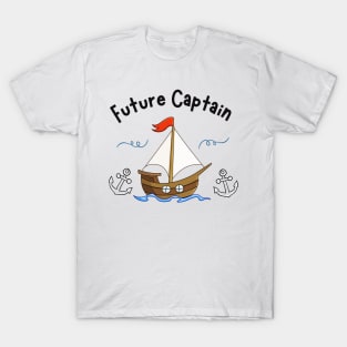 Sailing Sailboat Future Captain Children T-Shirt